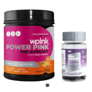 Super power pink de laranja 300g + cabelos e unhas - wp