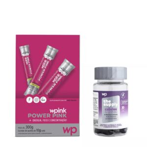 Power pink de maça verde - pré-treino – 300g + cabelos e unhas - wp